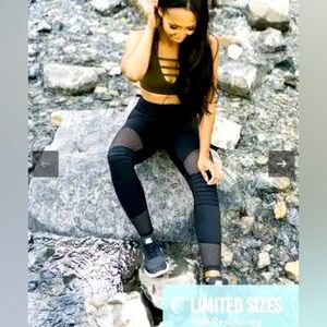 Zyia Black Moto Light n Tight leggings size 4